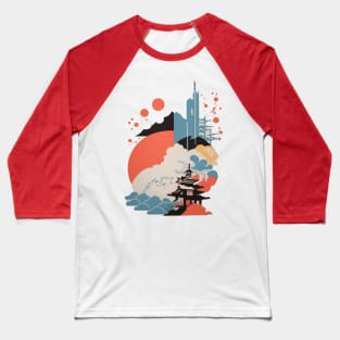 Simple Japanese designs Baseball T-Shirt